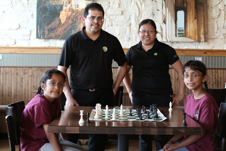 Taziki's owners Rodrigo and Blanca Torres host Summer Girls Chess Night